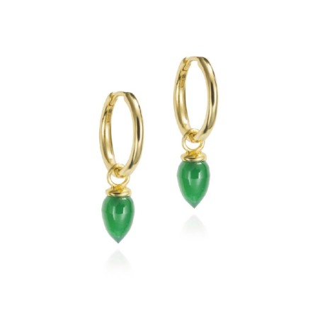 Pendientes PENDULUM de Plata. Baño de Oro 18k