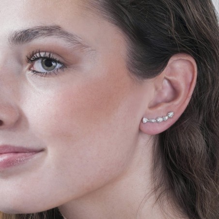 NUGGETS Earrings in Silver.
