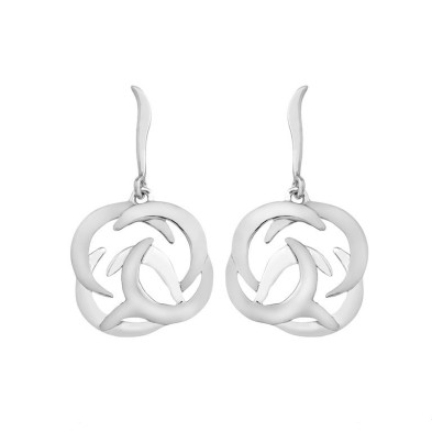 SHIELD Earrings in Silver.