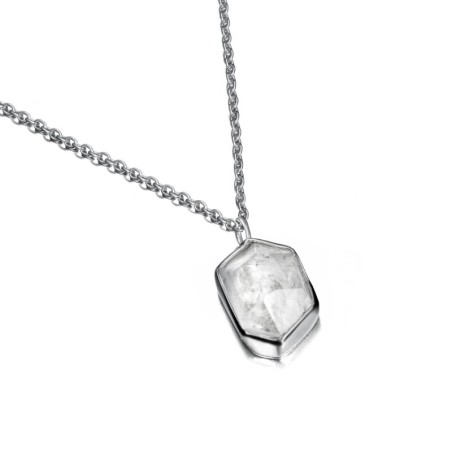 HERKIMER Pendant in Silver.