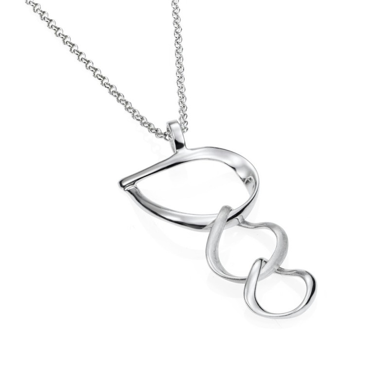 Collar NOVA de Plata. Baño de Oro 18k