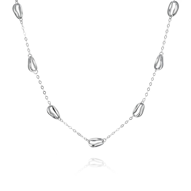 Necklace BEAN in Silver.