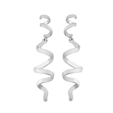 Long sterling silver earrings
