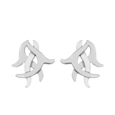 ROOTS Earrings in Silver.