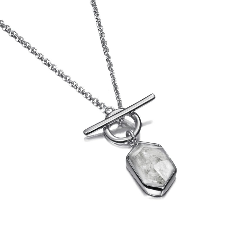 Collar HERKIMER de Plata.