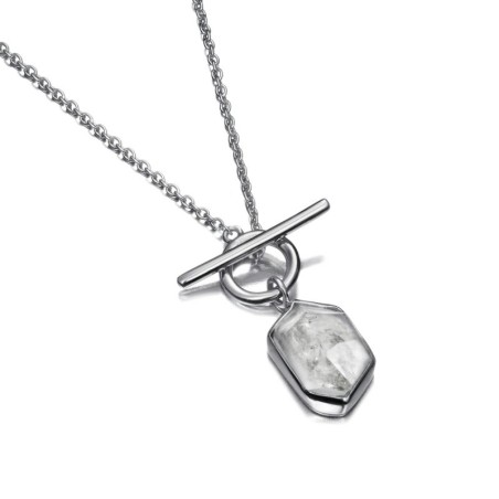 Collar HERKIMER de Plata.