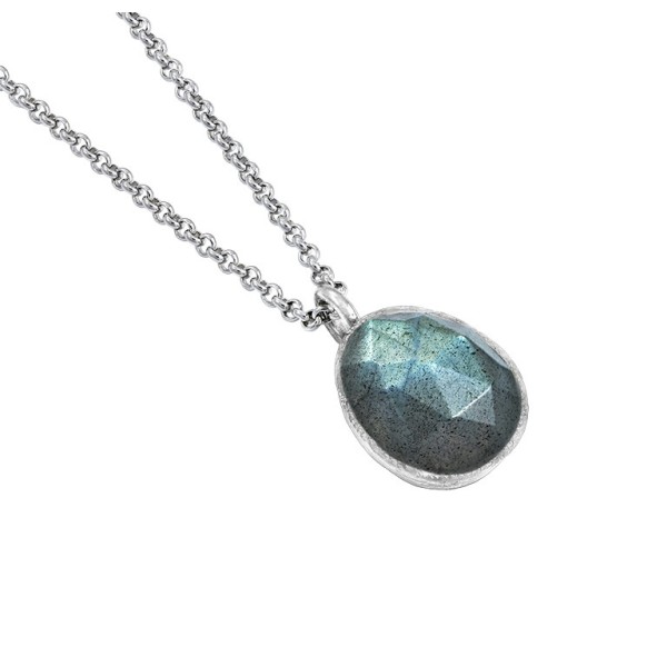 Collar HERKIMER de Plata. Baño de Oro 18k