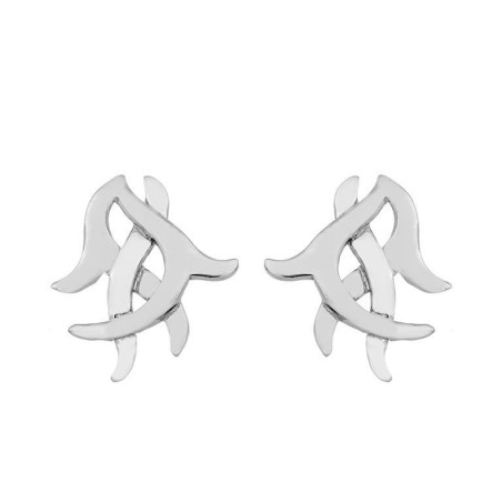 ROOTS Earrings in Silver.