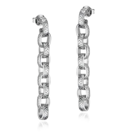 Long Link Earrings in 925 Sterling Silver