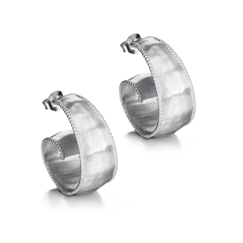 LUCKY Earrings  in Silver.