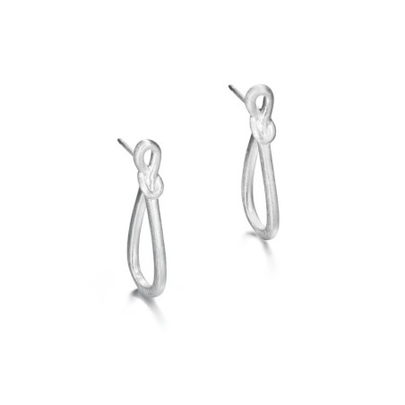 Mini oval earrings in sterling silver 925