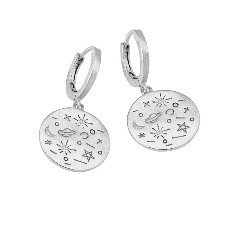 PLANETARIUM Earrings in Silver.