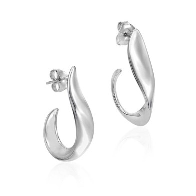 Pendientes entrelazados de plata de ley 925