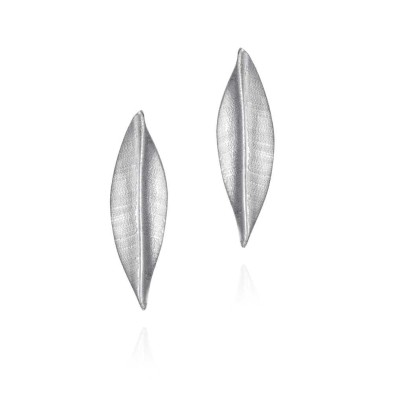 Leaf earrings in sterling silver 925