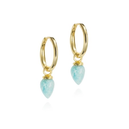 Pendientes PENDULUM de Plata. Baño de Oro 18k