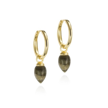 Pendientes PENDULUM de Plata. Baño de Oro 18k