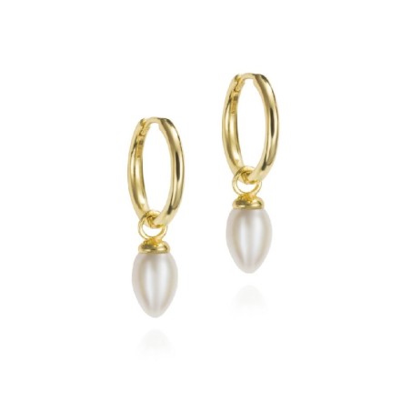 Pendientes PENDULUM de Plata. Baño de Oro 18k