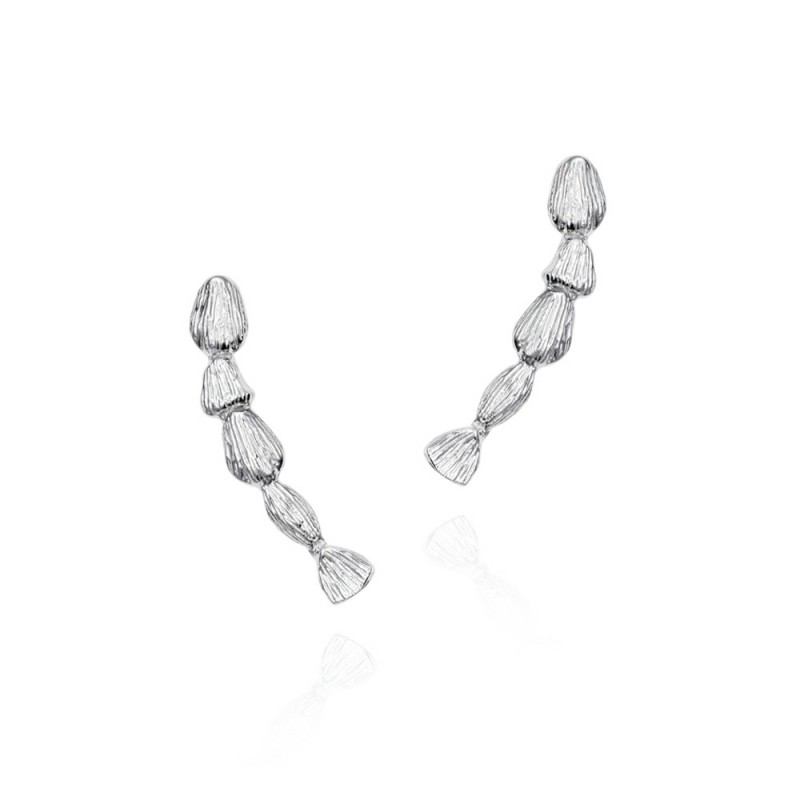 NUGGETS Earrings in Silver.
