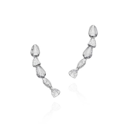 NUGGETS Earrings in Silver.