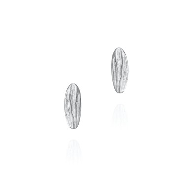 Organic shape earrings in sterling silver 925