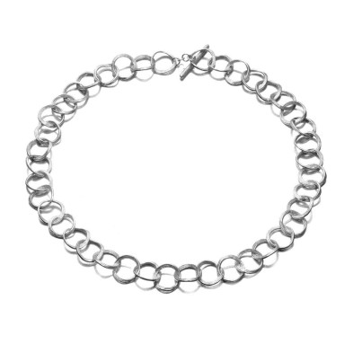 Collar midi de eslabones de plata de ley 925