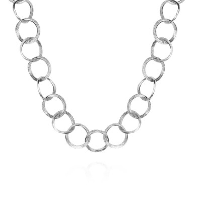 Midi link necklace in sterling silver 925