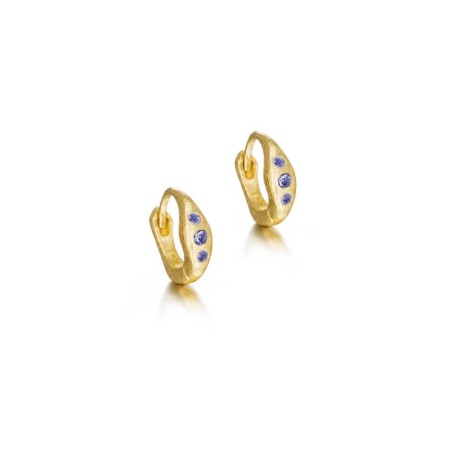 Pendientes DECO de Plata. Baño de Oro 18k