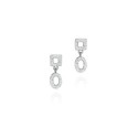 Earrings  DROP in Silver.