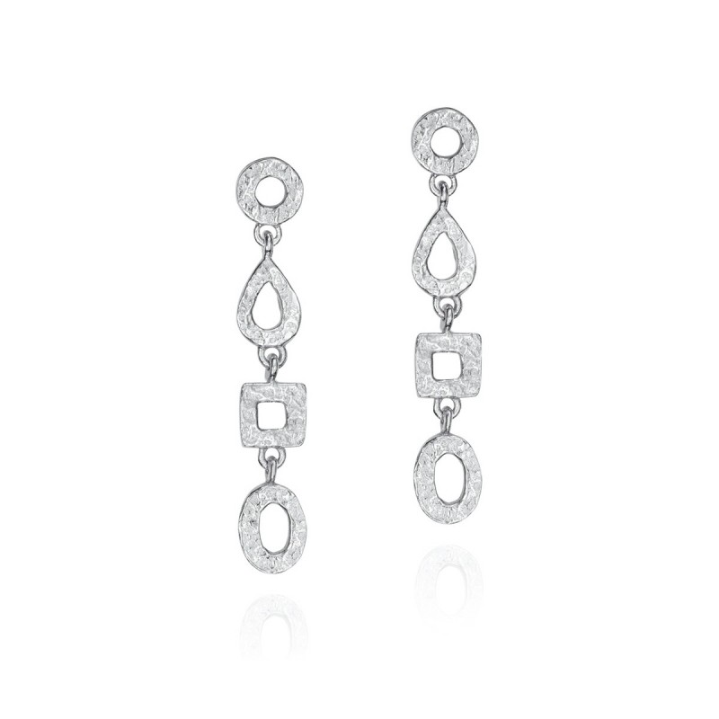 Earrings  DROP in Silver.