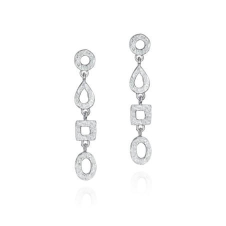 Earrings  DROP in Silver.