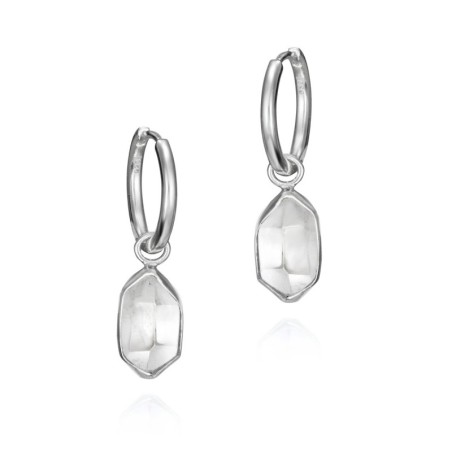 HERKIMER Earrings in Silver.