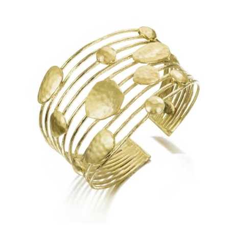 ESSENTIAL  Bangle in Silver. 18k Gold Vermeil