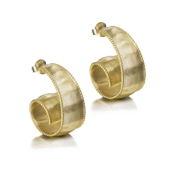 Anillo ESSENTIAL de Plata. Baño de Oro 18k