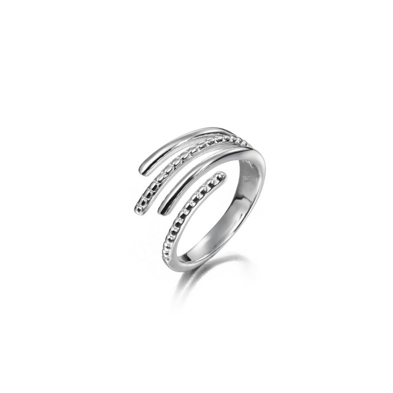 Linking Irregular Ring in Sterling Silver 925