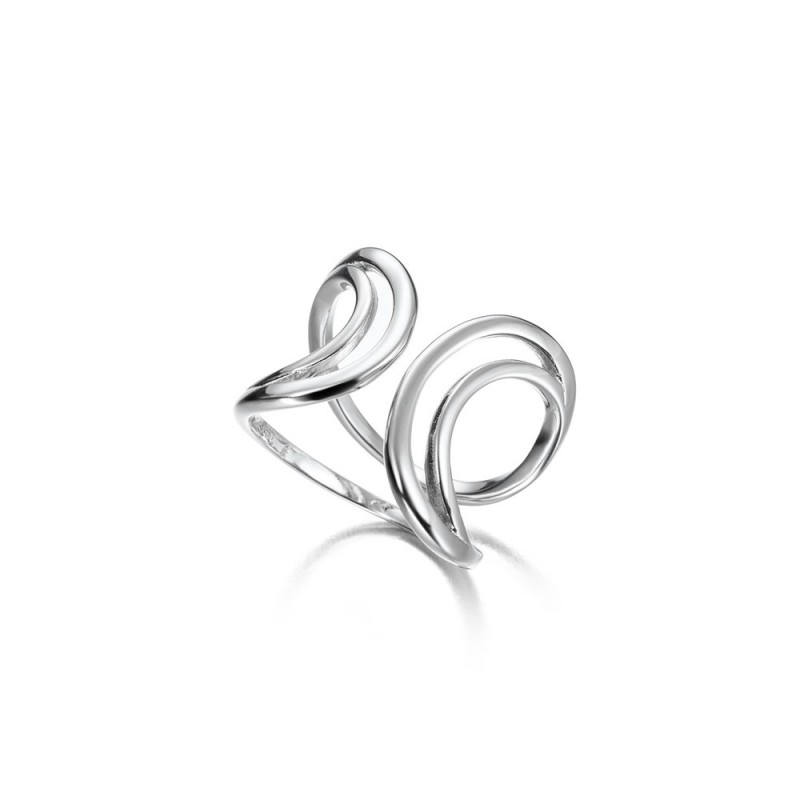 SWIRL Double Ring in Sterling Silver