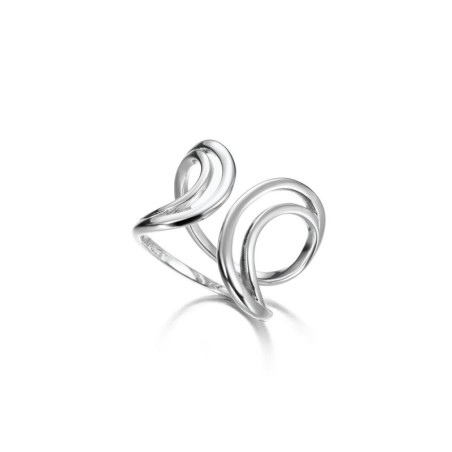 SWIRL Double Ring in Sterling Silver