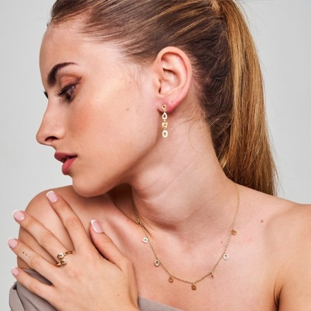 Anillo  DROP de Plata. Baño de Oro 18k