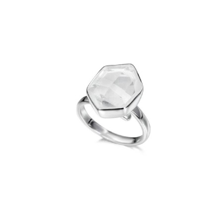 Herkimer quartz ring in 925 sterling silver