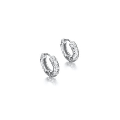 Pendientes de aro mini de plata de ley 925