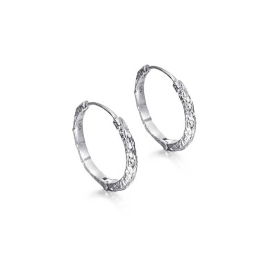Extra large sterling silver hoop earrings