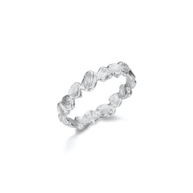 Anillo de textura irregular en plata 925