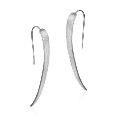 Pendientes largos de plata de ley 925