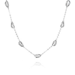 Necklace BEAN in Silver.