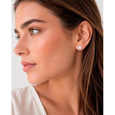 Herkimer quartz earrings in 925 sterling silver