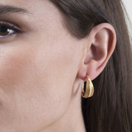 Pendientes FOREST de Plata. Baño de Oro 18k