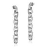 Long Link Earrings in 925 Sterling Silver