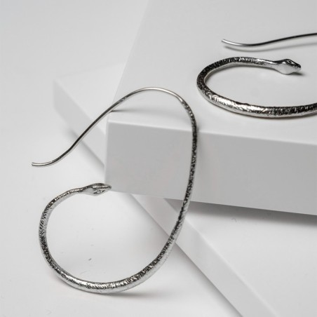 CLEO Earrings  in Silver.