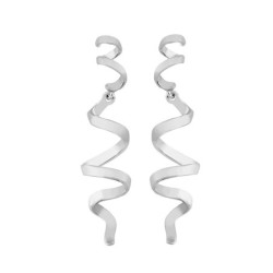 CURLS Earrings in Silver.