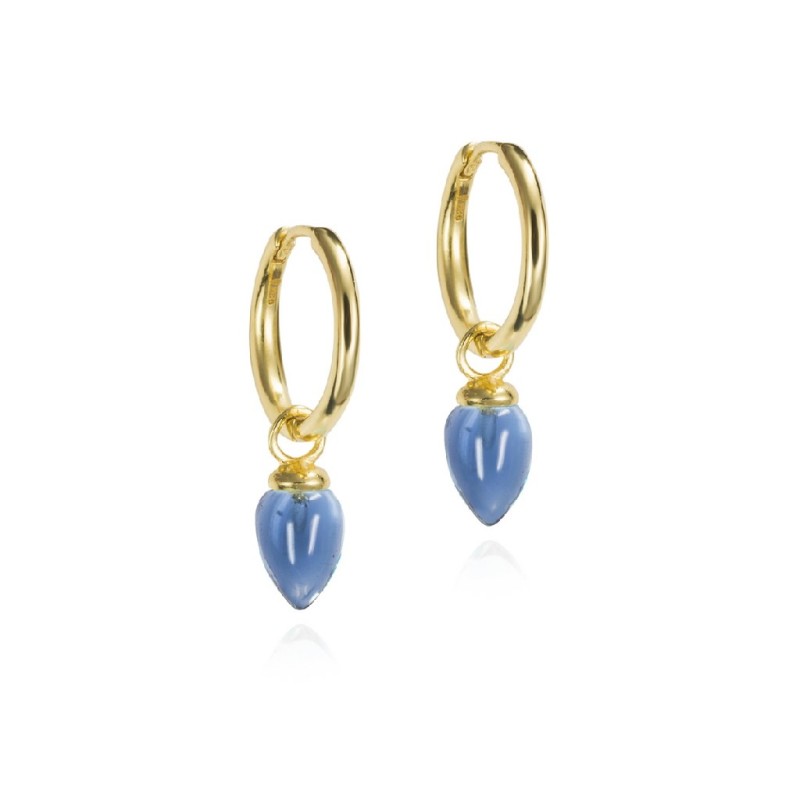 Pendientes PENDULUM de Plata. Baño de Oro 18k